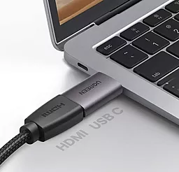 Відео перехідник (адаптер) Ugreen US320 USB Type-C - HDMI v2.0 4k 60hz gray (70450) - мініатюра 6