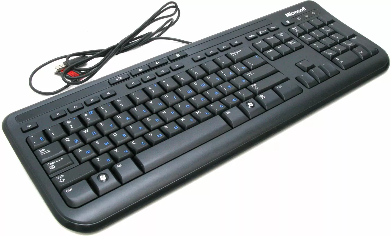 Клавіатура Microsoft Wired Keyboard 600 (ANB-00018) Black - фото 3