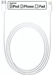 USB PD Кабель Apple 2M USB Type-C - Lightning Cable White Original (MKQ42ZM/A) - мініатюра 2