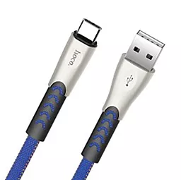 Кабель Hoco U48 Superior Speed USB-A - Type-C 12w 2.4a 1.2м cable Blue - фото Кабель Hoco U48 Superior Speed USB-A - Type-C 12w 2.4a 1.2м cable Blue