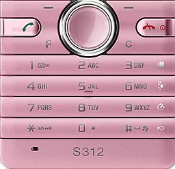 Клавіатура Sony Ericsson S312 Pink