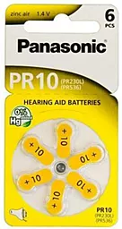 Батарейки Panasonic PR10 / PR230 Zinc Air 6шт (PR-230/6LB) - фото Батарейки Panasonic PR10 / PR230 Zinc Air 6шт (PR-230/6LB)