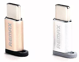 Адаптер-перехідник Remax Micro USB на Type-C Silver (RA-USB1) - мініатюра 2