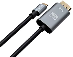 Відеокабель Vinga USB Type-C - DisplayPort v1.2 4k 60hz 1.5m black (VCPVCCD1215) - мініатюра 2