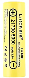Аккумулятор LiitoKala Lii-50E 21700 Li-Ion 5000mah 3.7V 15A FlatTop - фото Аккумулятор LiitoKala Lii-50E 21700 Li-Ion 5000mah 3.7V 15A FlatTop