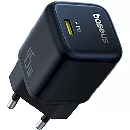 Мережевий зарядний пристрій Baseus PicoGo 45w GaN PD USB-C ports charger black (P10176800123-00) - фото Мережевий зарядний пристрій Baseus PicoGo 45w GaN PD USB-C ports charger black (P10176800123-00)