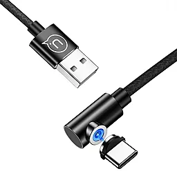 Кабель Usams U54 Right-Angle Magnetic USB-A - Type-C 10w 1м cable Black - миниатюра 2 Кабель Usams U54 Right-Angle Magnetic USB-A - Type-C 10w 1м cable Black - миниатюра 2