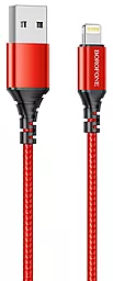 Кабель Borofone BX54 USB-A - Lightning 12w 2.4a 1м cable Red