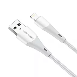 Кабель Borofone BX60 Superior USB-A - Lightning 12w 2.4a 1м cable White - фото Кабель Borofone BX60 Superior USB-A - Lightning 12w 2.4a 1м cable White