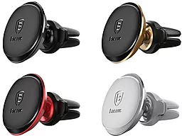 Автодержатель магнитный Baseus Small Ears Series Magnetic Car Air Vent Mount with Cable Clip Black (SUGX-A01) - миниатюра 9