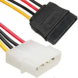 Кабель (шлейф) EasyLife SATA - PCI-E (Molex), 0.15 м - фото Кабель (шлейф) EasyLife SATA - PCI-E (Molex), 0.15 м