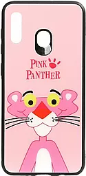 Чехол TOTO Cartoon Print Glass Huawei Y7 2019 Pink Panther (F_93453)