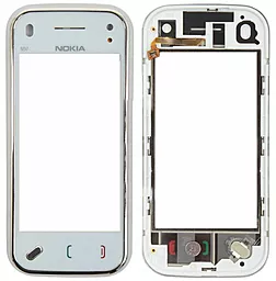 Сенсор (тачскрин) Nokia N97 Mini with frame (original) White - фото Сенсор (тачскрин) Nokia N97 Mini with frame (original) White
