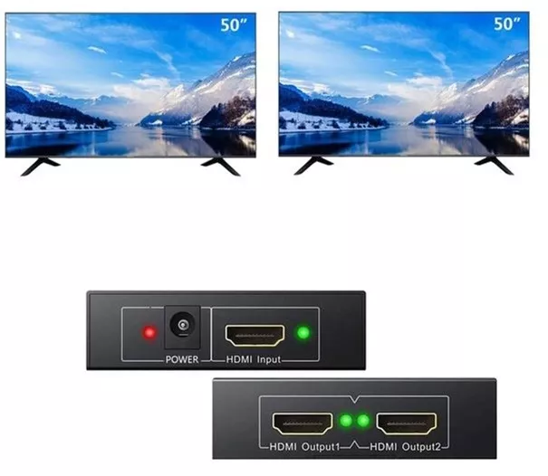 Видео сплиттер HDMI 1x2 v1.4 4k 30hz black Dynamode - фото 6