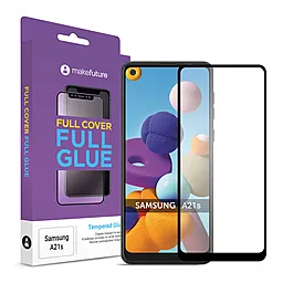 Захисне скло MAKE Full Cover Full Glue Samsung A217 Galaxy A21s Black (MGFSA21S)