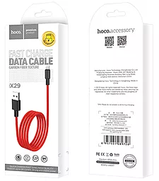 Кабель Hoco X29 Superior Style USB-A - Lightning 10w 1м cable Red - мініатюра 5