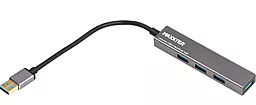 USB хаб Maxxter 4хUSB3.0 (HU3A-4P-02) Grey - миниатюра 3