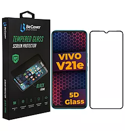 Защитное стекло BeCover для Vivo V21E  Black (707246)
