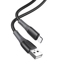 Кабель USB XO NB225 Silicone Two-Color 2.4A Lightning Cable Black
