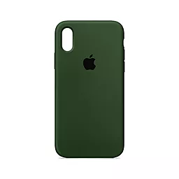 Чехол Silicone Case Full для Apple iPhone XR Atrovirens