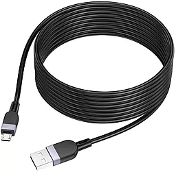 Кабель Hoco X109 USB-A - micro USB 12w 2.4a 3м cable Black - миниатюра 3 Кабель Hoco X109 USB-A - micro USB 12w 2.4a 3м cable Black - миниатюра 3