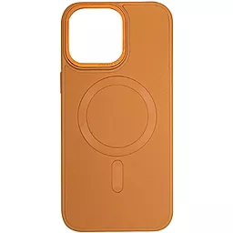 Чехол Epik Bonbon Leather Metal Style with MagSafe для Apple iPhone 15 Brown