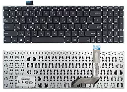 Клавіатура для ноутбуку Asus X542U X542 X542B A542 K542 VivoBook без рамки Прямий Enter 0KNB0-610WRU0 чорна