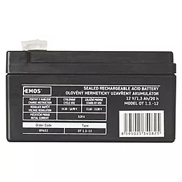 Аккумуляторная батарея Emos 12V 1.3Ah AGM (B9652 / FAST.4.7 MM)