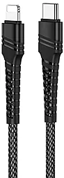 Кабель Borofone BU21 Dragon USB Type-C - Lightning 18w 3a 1.2м PD сable Black - фото Кабель Borofone BU21 Dragon USB Type-C - Lightning 18w 3a 1.2м PD сable Black