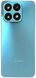 Задняя крышка корпуса Huawei Honor X8A со стеклом камеры, Original Cyan Lake - фото Задняя крышка корпуса Huawei Honor X8A со стеклом камеры, Original Cyan Lake