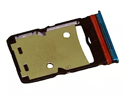 Держатель (лоток) Сим карты Tecno Spark 9 Pro Dual SIM и карты памяти Original Burano Blue