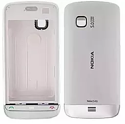 Корпус Nokia C5-03 White c серой накладкой