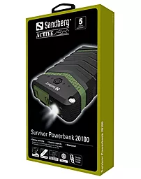 Sandberg Survivor Powerbank 20100 (420-36) Black - миниатюра 2