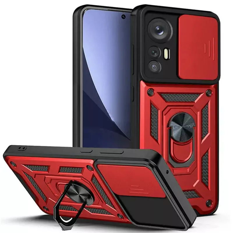 Чехол Epik Camshield Serge Ring для Xiaomi Redmi Note 12S Red - фото 1