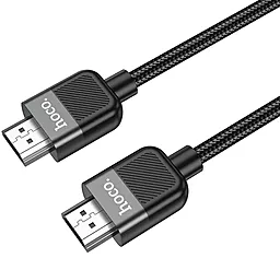 Видеокабель US09 HDMI 2.0 4k 60hz 1m black Hoco - фото Видеокабель US09 HDMI 2.0 4k 60hz 1m black Hoco