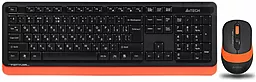 Комплект (клавиатура+мышка) A4Tech Fstyler FG1010 Black/Orange - фото Комплект (клавиатура+мышка) A4Tech Fstyler FG1010 Black/Orange