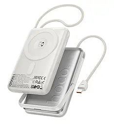 Повербанк Hoco Q43 Clever dual 10000mAh 20W Silver - фото Повербанк Hoco Q43 Clever dual 10000mAh 20W Silver