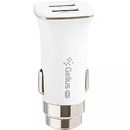 Автомобильное зарядное устройство Gelius GP-CC01 Pro Apollo 15.5w 2xUSB-A ports charger white - фото Автомобильное зарядное устройство Gelius GP-CC01 Pro Apollo 15.5w 2xUSB-A ports charger white