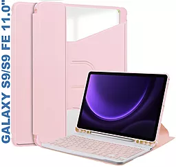 Чехол для планшета BeCover с безпроводной клавиатурой для Samsung Galaxy Tab S9, S9 FE Pink (710430) - фото Чехол для планшета BeCover с безпроводной клавиатурой для Samsung Galaxy Tab S9, S9 FE Pink (710430)