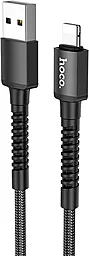Кабель Hoco X71 Especial Сharging USB-A - Lightning 12w 2.4a 1м cable Black - фото Кабель Hoco X71 Especial Сharging USB-A - Lightning 12w 2.4a 1м cable Black