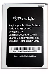 Акумулятор Prestigio MultiPhone Wize NX3 3517 Duo / PSP3517 (2000 mAh) 12 міс. гарантії