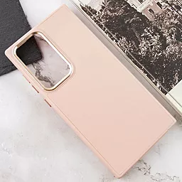 Чехол Epik Bonbon Leather Metal Style для Samsung Galaxy S23 Ultra Light Pink - миниатюра 4