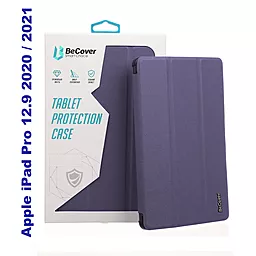 Чехол для планшета BeCover Soft TPU с креплением Apple Pencil для Apple iPad Pro 12.9" 2018, 2020, 2021  Purple (706995)