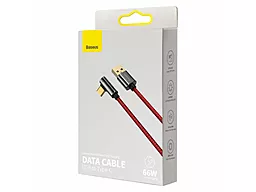 USB Кабель Baseus Legend Series Elbow Fast Charging 66Ww 6a USB Type-C cable  red (CACS000409) - мініатюра 5