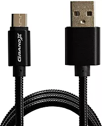 Кабель USB Grand-X USB - USB Type-C Cable Black (MC-01B)