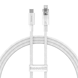 Кабель Baseus Explorer USB Type-C - Lightning 20w 3a 1м PD сable White (CATS01020) 