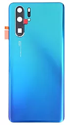 Задняя крышка корпуса Huawei P30 Pro со стеклом камеры Aurora Blue - фото Задняя крышка корпуса Huawei P30 Pro со стеклом камеры Aurora Blue