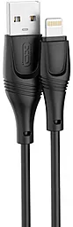 Кабель XO NB238 USB-A - Lightning 12w 2.4a 1м cable Black - фото Кабель XO NB238 USB-A - Lightning 12w 2.4a 1м cable Black