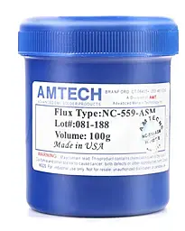 Флюс паста Amtech NC-559-ASM 100 г в пластиковой емкости - фото Флюс паста Amtech NC-559-ASM 100 г в пластиковой емкости