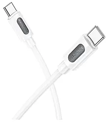 Кабель Borofone BX114 Structure USB Type-C - Type-C 60w 3a 1м PD cable White - фото Кабель Borofone BX114 Structure USB Type-C - Type-C 60w 3a 1м PD cable White